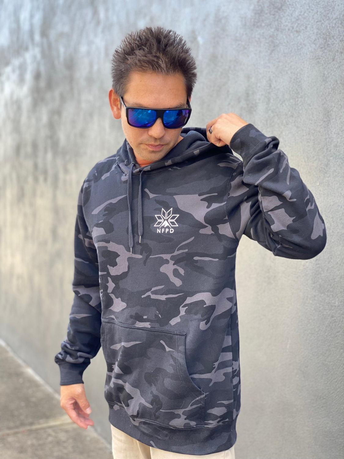 Ski/Snowboard Pines Camo Snug Snow Hoodie - Unisex