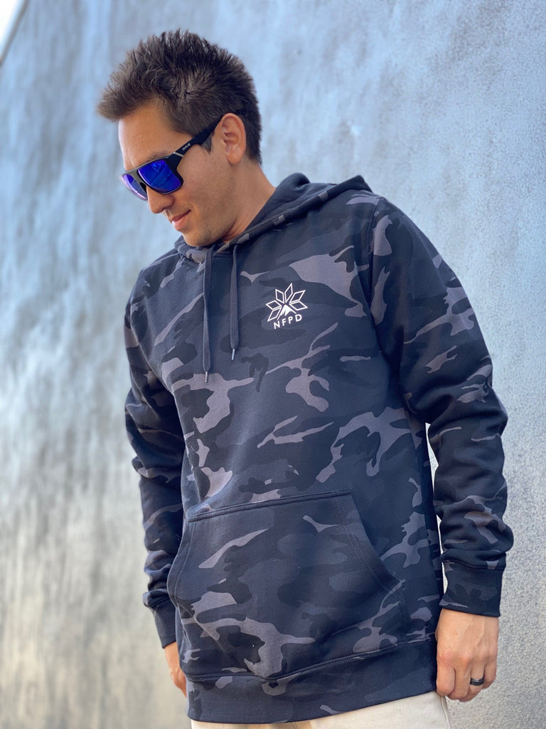 Ski/Snowboard Pines Camo Snug Snow Hoodie - Unisex