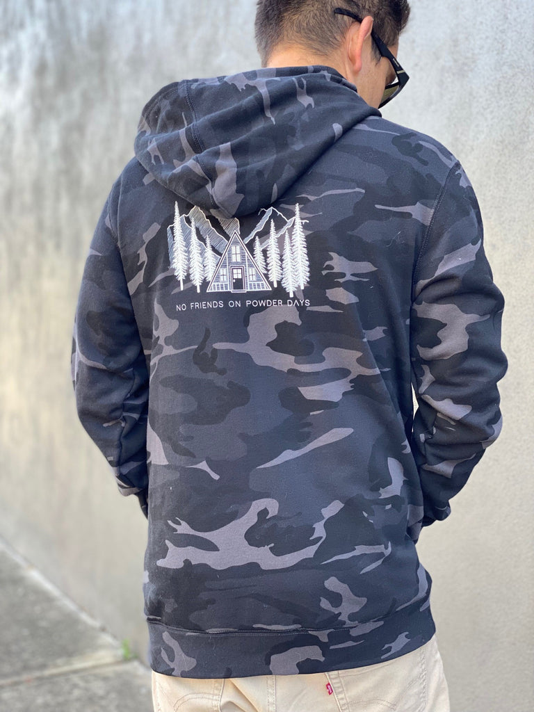 Ski/Snowboard Pines Camo Snug Snow Hoodie - Unisex