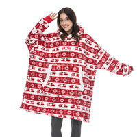 Cozy Hoodie Blanket Red Deer - Unisex