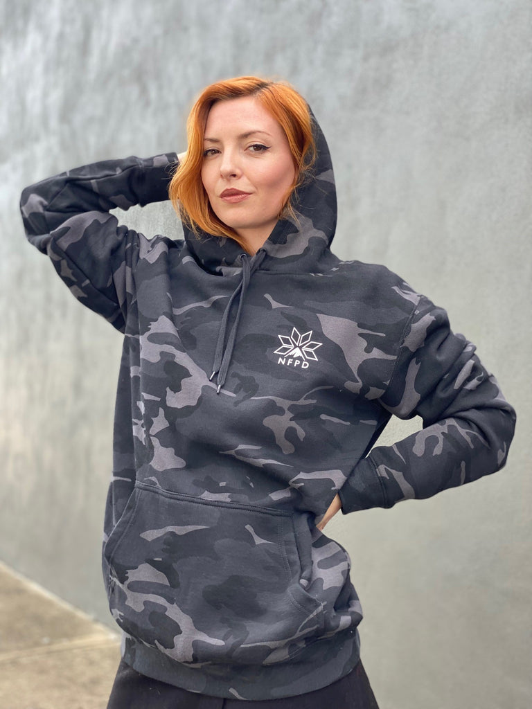 Ski/Snowboard Pines Camo Snug Snow Hoodie - Unisex