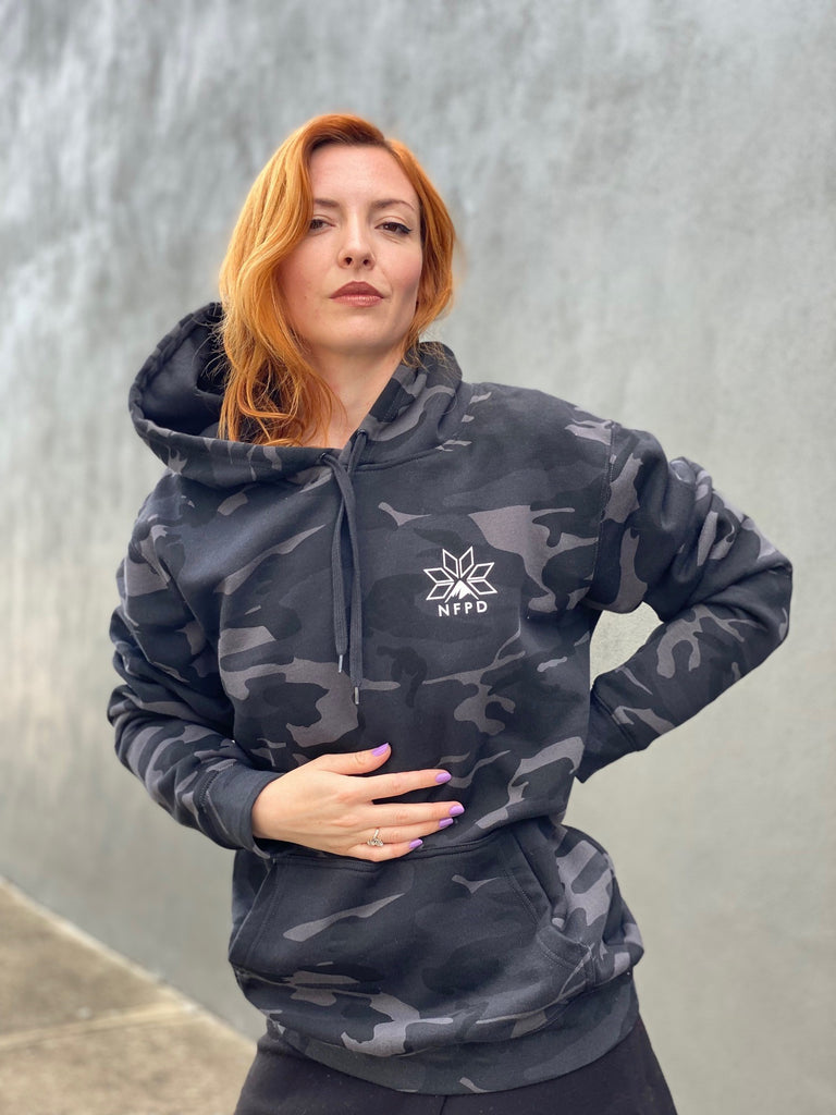 Ski/Snowboard Pines Camo Snug Snow Hoodie - Unisex