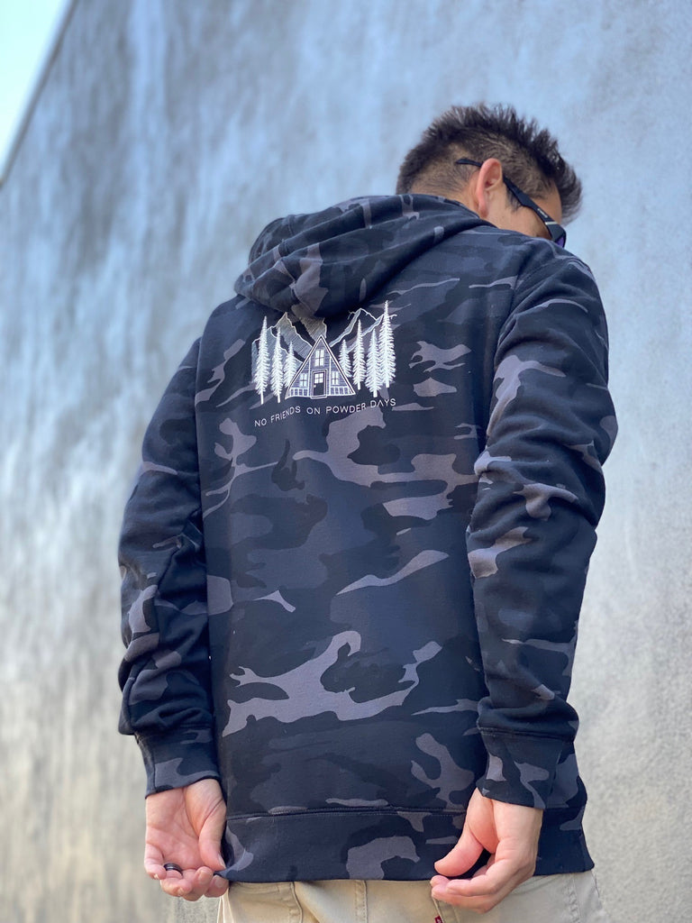 Ski/Snowboard Pines Camo Snug Snow Hoodie - Unisex