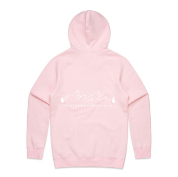 Sudadera con capucha de media capa para nieve "Friends On Powder Days" para esquiadores y snowboarders - Unisex