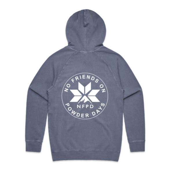 Ski/Snowboard Faded NFPD Circle Snug Snow Hoodie - Unisex
