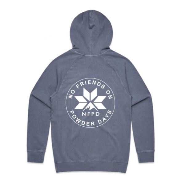 Ski/Snowboard Faded NFPD Circle Snug Snow Hoodie - Unisex