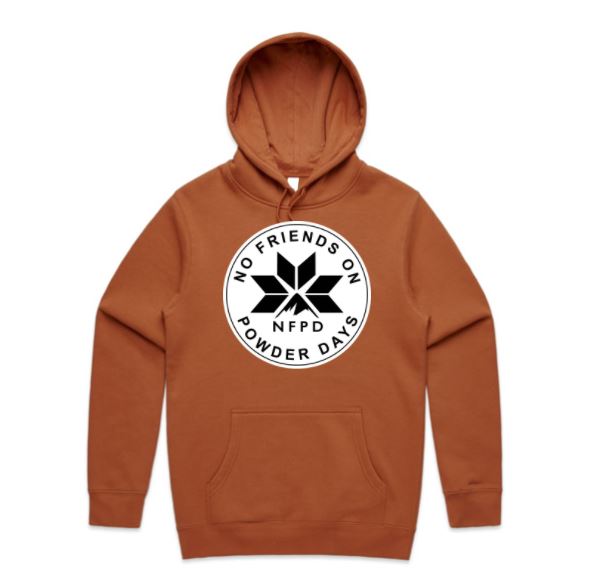 Sudadera con capucha unisex con círculo negro de la NFPD y logotipo frontal para esquí/snowboard