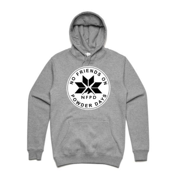 Sudadera con capucha unisex con círculo negro de la NFPD y logotipo frontal para esquí/snowboard