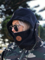 Black Ninja Hood Mask - Unisex