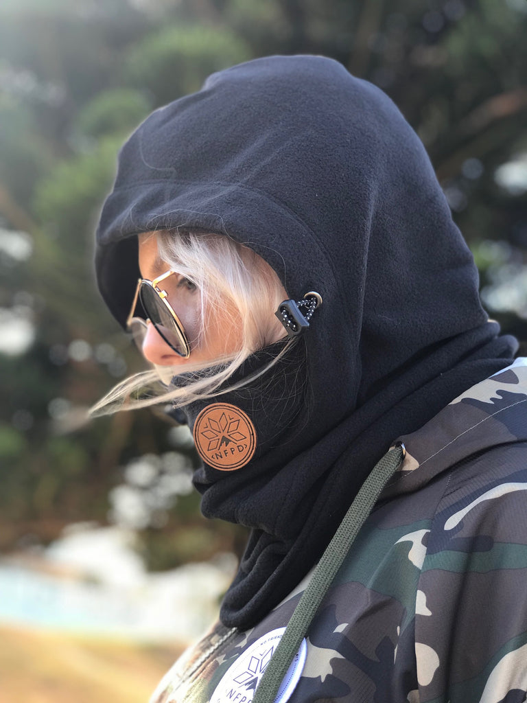 Black Ninja Hood Mask - Unisex