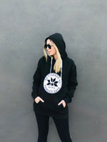 Sudadera con capucha para nieve unisex, con logotipo circular blanco de la NFPD y logotipo frontal para esquí/snowboard.