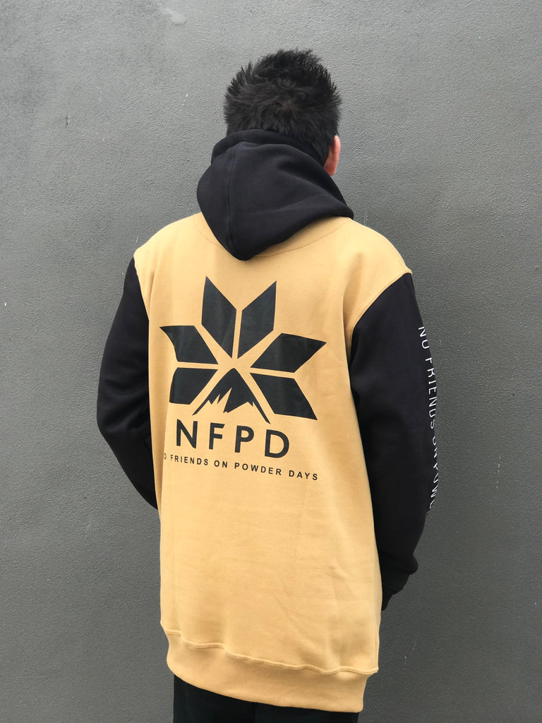 Ski/Snowboard Gold/Black Tall Snow Hoodie 11