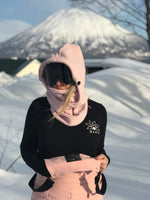 Baby Pink Ninja Hood Mask - Unisex