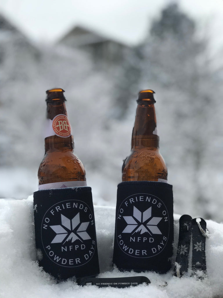 NFPD Snow Koozie / Stubby Cooler + Bottle Opener Set