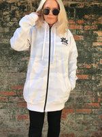 Chaqueta softshell para esquí/snowboard impermeable de 10 000 lb (talla grande), color blanco nieve y camuflaje - Unisex