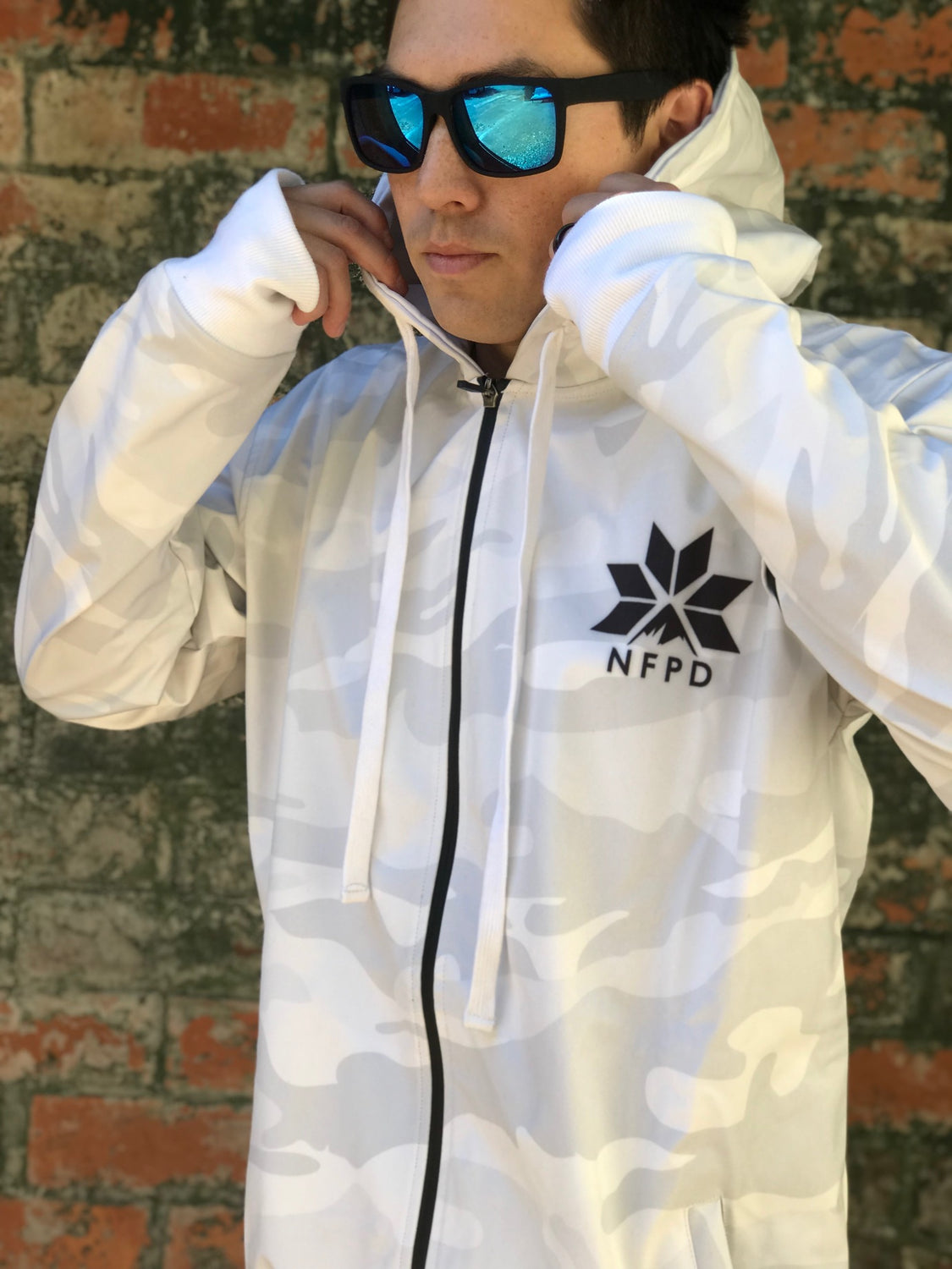 Chaqueta softshell para esquí/snowboard impermeable de 10 000 lb (talla grande), color blanco nieve y camuflaje - Unisex