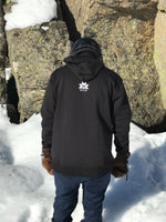 Sudadera con capucha para nieve unisex, con logotipo circular blanco de la NFPD y logotipo frontal para esquí/snowboard.