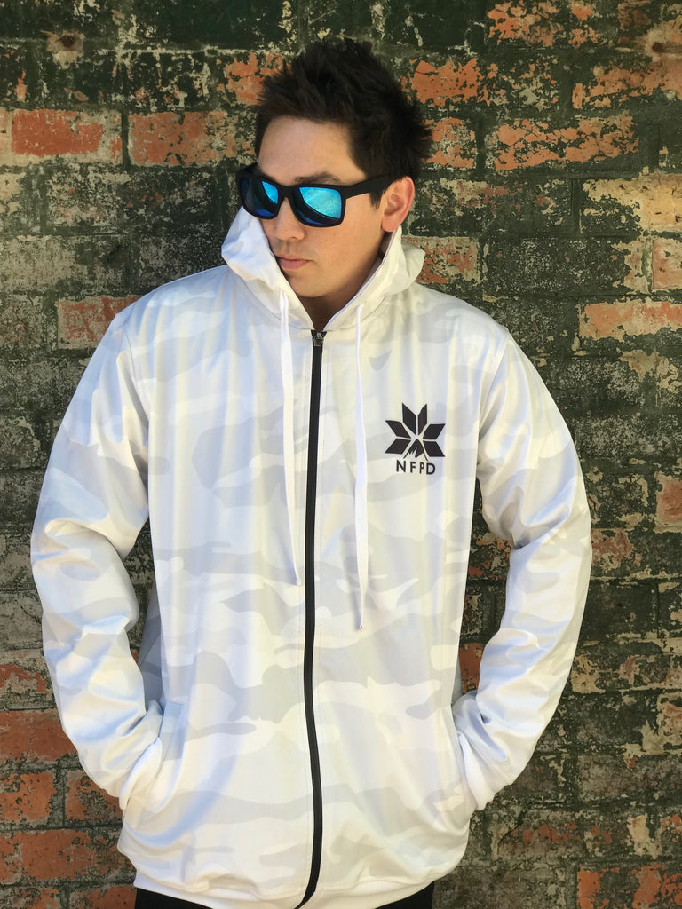 Chaqueta softshell para esquí/snowboard impermeable de 10 000 lb (talla grande), color blanco nieve y camuflaje - Unisex