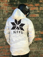 Chaqueta softshell para esquí/snowboard impermeable de 10 000 lb (talla grande), color blanco nieve y camuflaje - Unisex