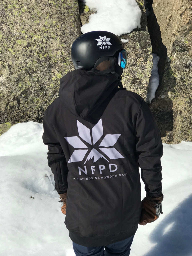 Chaqueta impermeable para esquí/snowboard, estilo alto, color negro, NFPD - Unisex