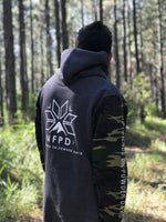 Grey/Green Camo Tall Hoodie - Unisex