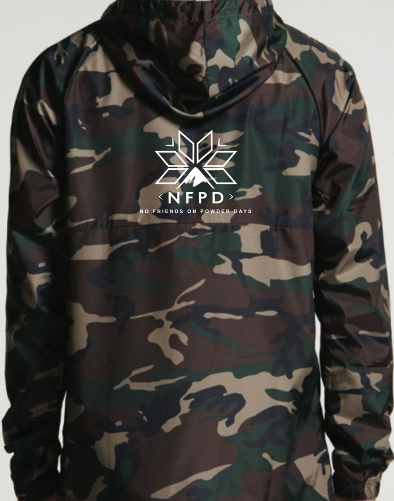 Camo Water Resistant Windbreaker Jacket - Unisex