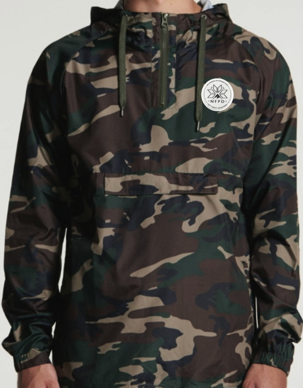 Camo Water Resistant Windbreaker Jacket - Unisex