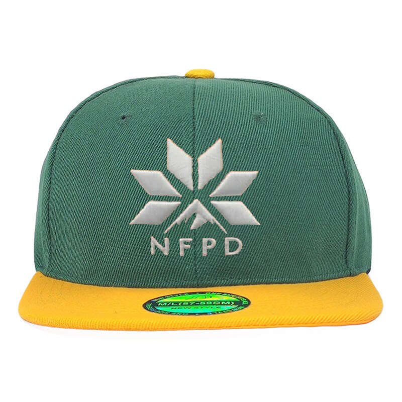 Gorra de béisbol de NFPD Snow con cierre a presión