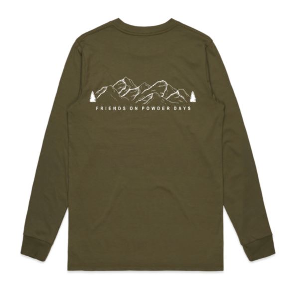 Friends On Powder Days Long Sleeve-T - Unisex
