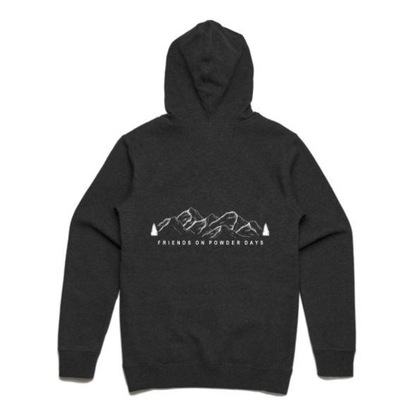 Sudadera con capucha para la nieve "Friends On Powder Days" (Amigos del esquí y el snowboard) - Unisex