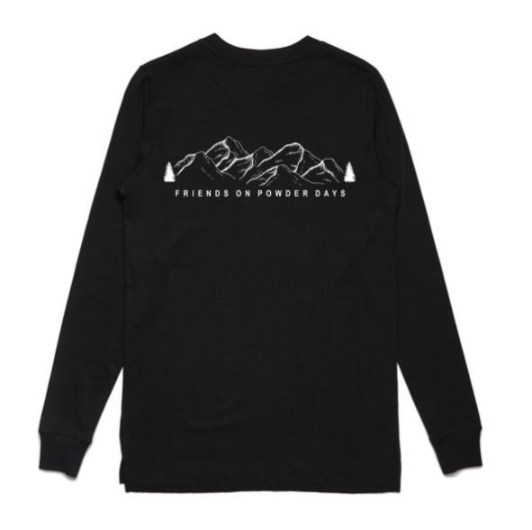 Friends On Powder Days Long Sleeve-T - Unisex