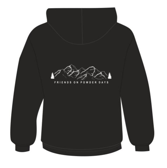 Sudadera con capucha de esquí y snowboard para niños Friends On Powder Days - Unisex