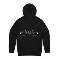 Sudadera con capucha de media capa para nieve "Friends On Powder Days" para esquiadores y snowboarders - Unisex