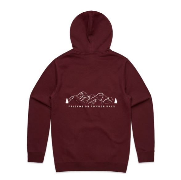 Sudadera con capucha para la nieve "Friends On Powder Days" (Amigos del esquí y el snowboard) - Unisex