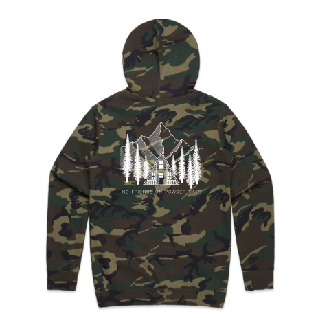 Ski/Snowboard Pines Camo Snug Snow Hoodie - Unisex