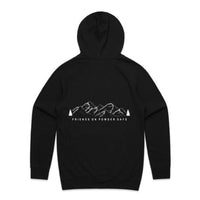 Sudadera con capucha de media capa para nieve "Friends On Powder Days" para esquiadores y snowboarders - Unisex