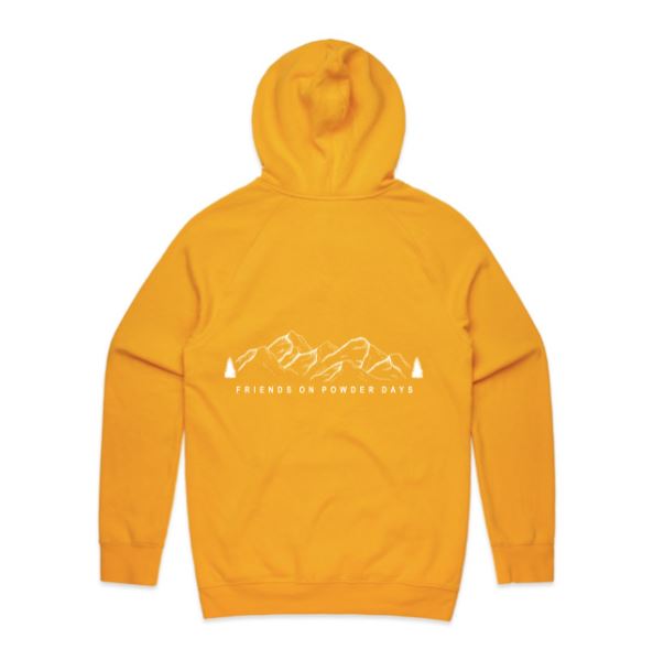 Sudadera con capucha de media capa para nieve "Friends On Powder Days" para esquiadores y snowboarders - Unisex