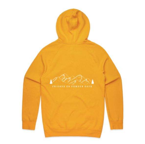 Ski/Snowboard Friends On Powder Days Mid Layer Snow Hoodie - Unisex