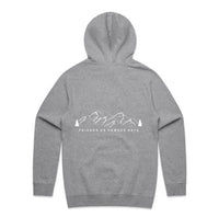 Sudadera con capucha de media capa para nieve "Friends On Powder Days" para esquiadores y snowboarders - Unisex