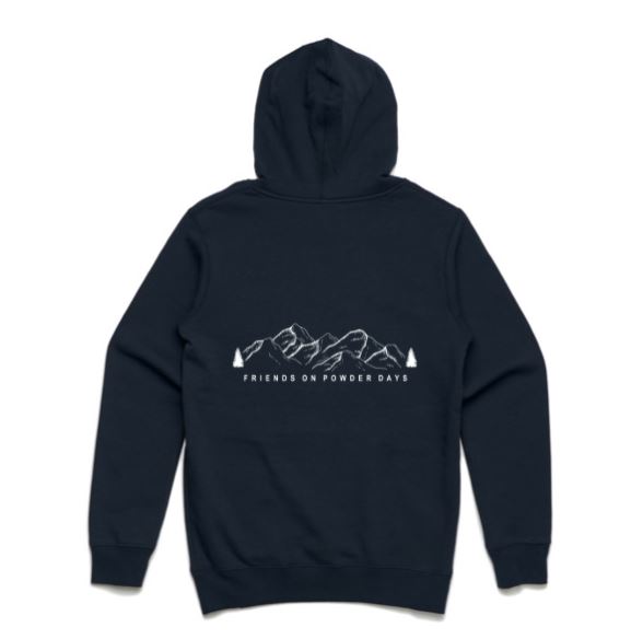 Sudadera con capucha para la nieve "Friends On Powder Days" (Amigos del esquí y el snowboard) - Unisex