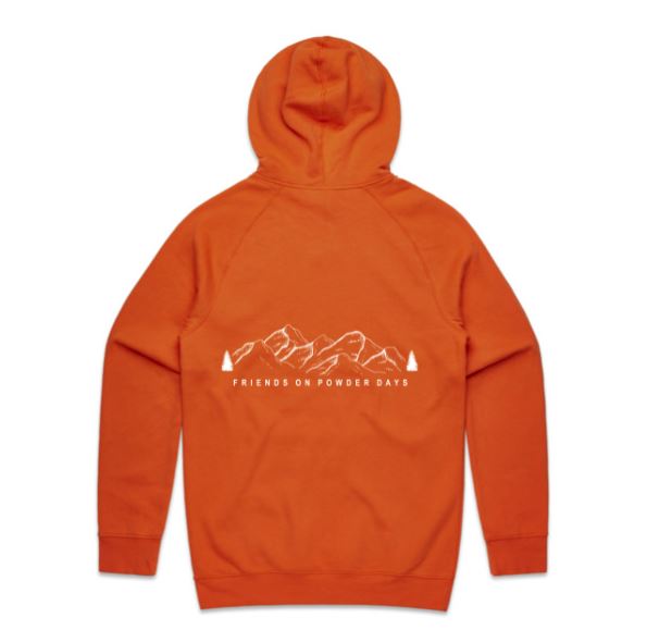 Ski/Snowboard Friends On Powder Days Mid Layer Snow Hoodie - Unisex