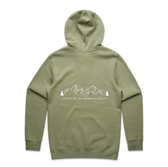 Sudadera con capucha para la nieve "Friends On Powder Days" (Amigos del esquí y el snowboard) - Unisex