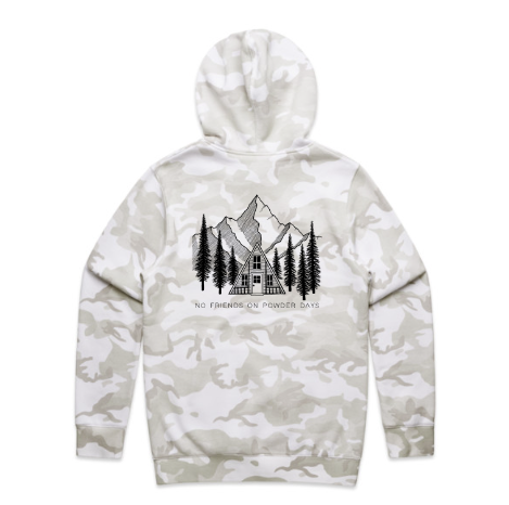 Ski/Snowboard Pines Camo Snug Snow Hoodie - Unisex