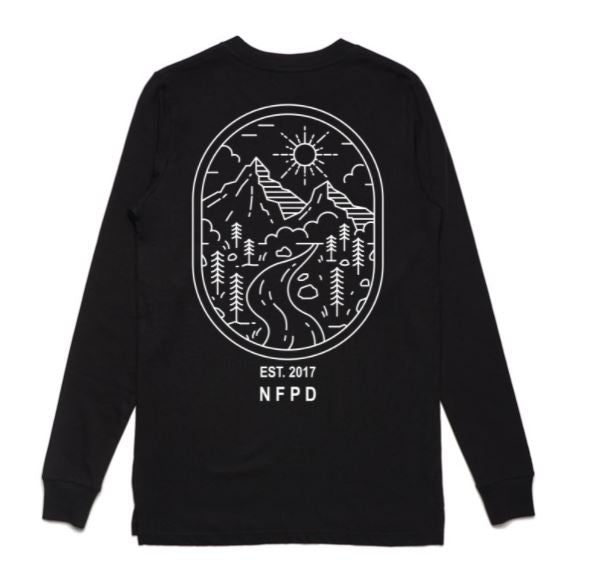 Camiseta de manga larga de algodón orgánico Rockies - Unisex
