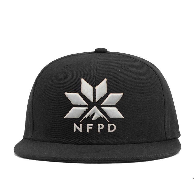 Gorra de béisbol de NFPD Snow con cierre a presión