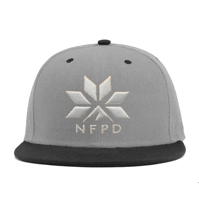 Gorra de béisbol de NFPD Snow con cierre a presión
