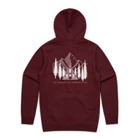 Ski Snowboard Pines Snug Snow Hoodie - Unisex