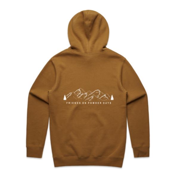 Sudadera con capucha para la nieve "Friends On Powder Days" (Amigos del esquí y el snowboard) - Unisex