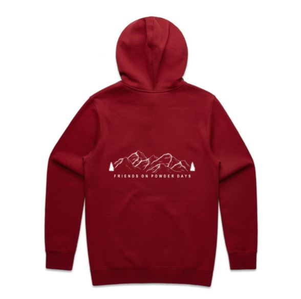 Sudadera con capucha para la nieve "Friends On Powder Days" (Amigos del esquí y el snowboard) - Unisex