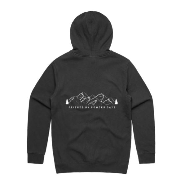 Sudadera con capucha para la nieve "Friends On Powder Days" (Amigos del esquí y el snowboard) - Unisex